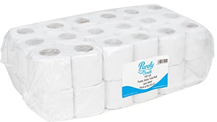 Blake & White Purely Smile 2 Ply White Toilet Rolls 36 Pack - Highly Absorbent Toilet Paper for Home and Public Toilets - Ultra Durable & FSC Certified Tissue Rolls