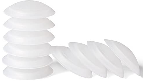 LouMaxx Gommini Paracolpi Adesivi o da Avvitare Ø 40 mm - Set di 10 – Proteggi Muro- Ferma Porta da Maniglia - per Proteggere le Vostre Pareti e Porte.