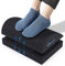 Verstellbare Fußstütze unter dem Schreibtisch, Ergonomische Fußstützenkissen mit Magischem Klebeband für Optionale Höhe, Memory Foam und Rutschfeste Unterseite für Zuhause, Büro, Flugzeug, Reisen