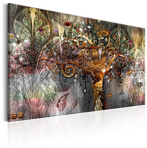 murando - Quadro Acustico Gustav Klimt 120x80 cm 1 Pezzo schiuma acustica Quadri Moderni - Stampa su Tela - Protezione dai Rumori Fonoassorbente Albero Della Vita Riproduzione l-A-0008-b-b