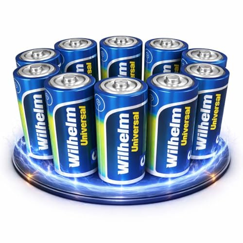 10 x Wilhelm Universal Baby Alkaline Batterien C LR14 1,5V