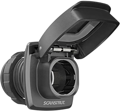 Scanstrut Flip Pro 12V Power Socket SC-12V-F1, IPX4 Waterproof Spring-Loaded Lid, 150 W Max, Marine & RV/Camper Use
