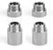 TIANLIN Hahnverlängerung 1/2 Zoll, 4 Stück Hahnverlängerung 1/2 Zoll x 10-25 mm Edelstahl, Eckventil Verlängerung, Nicht leicht zu Rosten, für Wasserhähne Eckventile Duschköpfe
