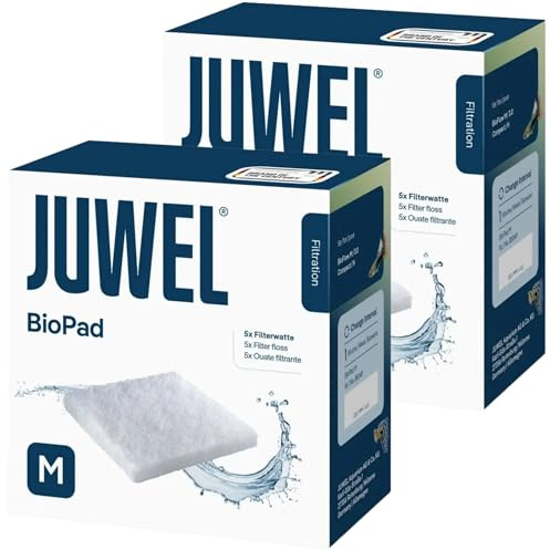 Blackcup Juwel BioPad M – Confezione da 2 spugne filtranti sottili per acquari | Mezzo filtrante originale per un efficace filtraggio fine, acqua pulita e prestazioni di filtraggio ottimali