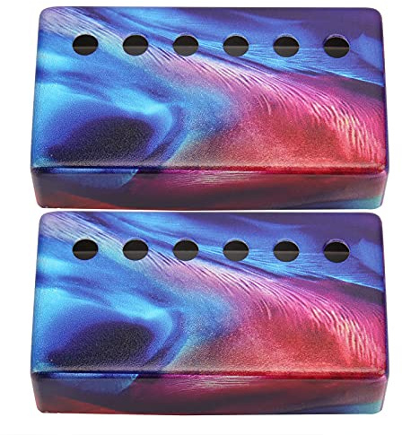 SALEYNABEA 2 Piezas de Cubierta de Pastilla de Cobre de 6 Orificios, Carcasa de Pastilla de Guitarra, Cubierta Protectora para Guitarra eléctrica, Material de Calor y Cobre, tamaño estándar