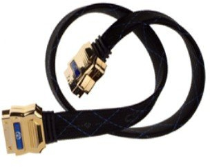 Cavo EUROCONNETTORE piatto 3 MTS - Cavo da scart a scart 3 MTS di lunghezza. Connettori metallici. Cavo piatto.