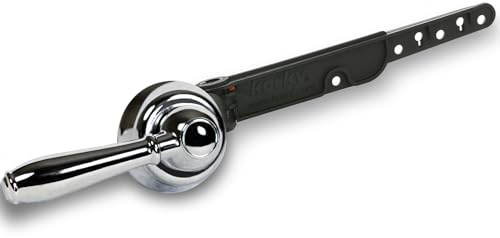 Korky 6051BP Strongarm Tank Lever Universal to Fit Front Angled Side Left and Right Mount Toilets, 1 Piece, Chrome, Faucet Style