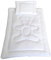 TM Maxx Baby Set Kinderdecke Bettdecke Decke U-Kissen Steppbett mit Kissen • Decke 100x135cm • Kissen 40x60cm • Bärchen Motiv Weiß Zarte Mikrofaser Öko-Tex 100 Nachhaltiges Produkt