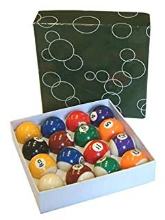 Hobby Tech Jeu de Boules de Billard Américain Standard de Différentes Dimensions 50,8cm ou 57,2mm Design Classique Billes Numérotées (57,2mm)