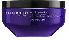 Shu Uemura, Yubi Blonde, Anti-Gelbstich Silber-Maske, Für blondiertes und gesträhntes Haar, Mit japanischer weißer Pfingstrose und Violett-Farbstoff, Neutralisierende Wirkung, 200 ml