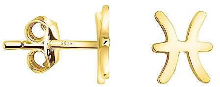 SOFIA MILANI - Boucles d'Oreilles pour Femme en Argent 925 - Clou d'Oreille en Forme Signe Astrologique