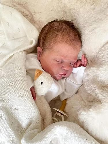 BNNPUU 20 Zoll Reborn Babypuppen Reborn Babys Handgemachte Lebensechte Babypuppen Schlafen Neugeborenes Baby Weiches Tuch Körper Wie EIN Echtes Baby