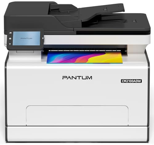 PANTUM CM2100ADW Laserdrucker, Farb-Multifunktionsdrucker zum Drucken, Kopieren und Scannen mit ADF, Automatischer Duplexdruck, WLAN NET USB, 20ppm, für Heim und Büro