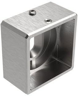 Sellon24® A/4504-040 - Soporte de anclaje de pared de acero inoxidable, 40 x 40 x 2, montaje en pared, perfil de tubo V2A