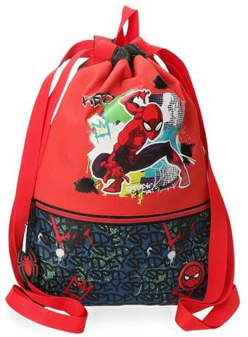 Disney Spiderman Urban Equipaje- Bolsa de Mensajero, Niños, Rojo