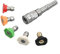 5 pcs High Pressure Washer nozzle tips, Adapter 1/4 Inch Stainless Steel Connector for Nilfisk KEW Pressure Washers,sprayer nozzle tips