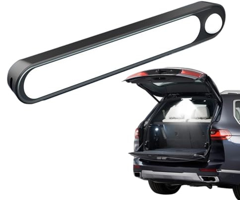 Barre De Lumière À LED Lumineuse Intérieure Interrupteur on, Lampe LED Voiture Rechargeable, Eclairage Voiture Lumineuse pour Voiture/Camion/Camping-Car/Bateau/Van/Interieur, Magnetic Light Strip