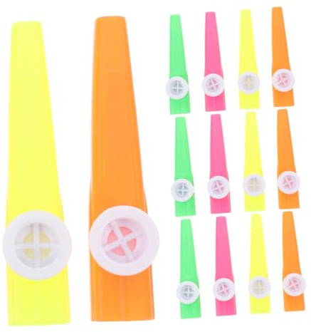 Kazoo en Plastique pour Garçon et Filles 36 Pièces, Instrument Jouet | Pp Léger, Design Coloré, Usage Simple, pour Maison et École, Lot de 36 Couleur Aléatoire