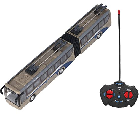 Qudinip Juguete de Autobús Escolar RC a Escala 1:32, Autobús de Control Remoto con Material ABS de Alta Simulación, para Que los Niños Aprendan y Se Diviertan (Oro)