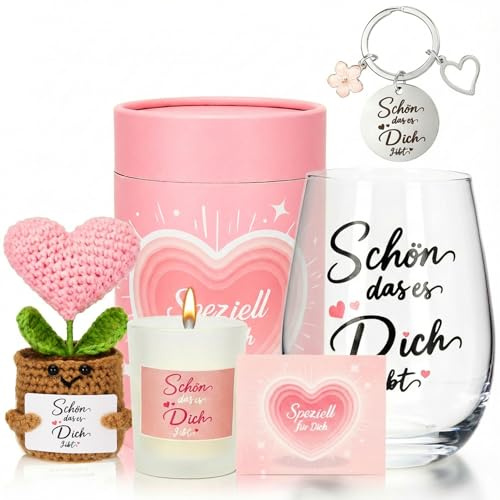 Dankeschön Geschenke Set für Beste Freundin Frauen - Schön das es Dich gibt