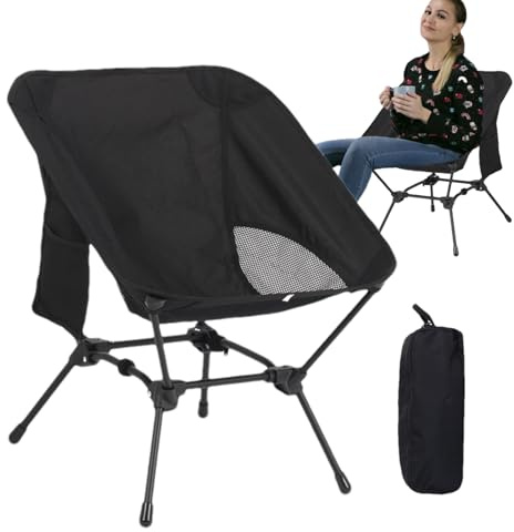 Generico Silla De Camping Plegable - Silla Portátil De Trekking - Sillas De Jardín Libre | para Camping Excursionistas Viajeros Playa Concierto Picnic Barbacoa Jardín