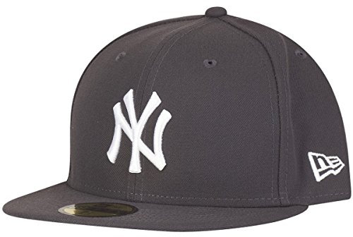 New Era New York Yankees MLB Basic Gray 59Fifty Basecap - 8-64cm (XXL)