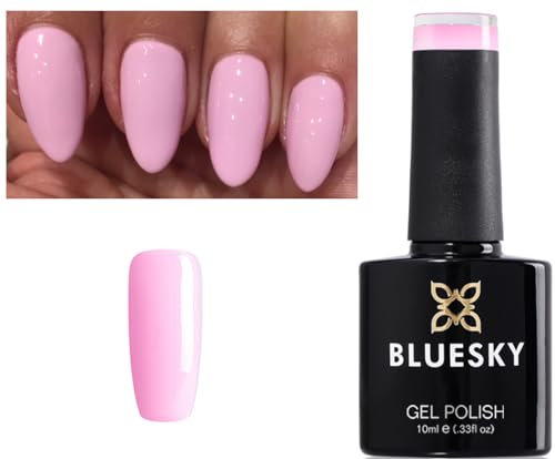 Bluesky Gel Nail Polish PINK Cake Pop Splash Pastel Pale Pink 80547 UV LED Soak Off 10ml (Requires Drying under UV/LED Lamp)