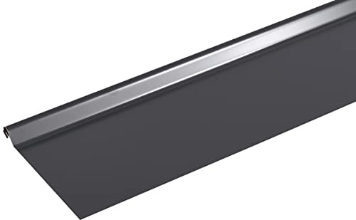 Bande de rive astragale ALUMINIUM GRIS ARDOISE - 2M - Dimension du profilé 180 mm