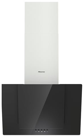 Hisense CH6IN6BXBG - Campana Decorativa 60 cm, Capacidad de Succión de 650 m³/h, Iluminación LED, Filtro de aluminio de Fácil Mantenimiento