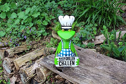 Gwenys Haus Sgabello per recinzione a forma di rana