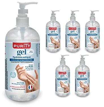 5 Flacons de 500ml - Gel Hydroalcoolique Purity 703