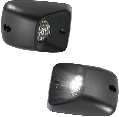 X AUTOHAUX LED License Plate Light Tag Lamp Assembly for Toyota Tacoma 1995 1996 1997 1998 1999 2000 2001 2002 2003 2004 Full LED Rear Number License Plate Lamp White Light 2pcs