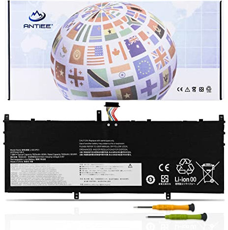 ANTIEE 60Wh L19C4PD1 L19D4PD1 Laptop Akku Kompatibel mit Lenovo Ideapad Yoga 6-13ARE05 6-13ALC6 Yoga C640-13IML LTE Series 5B10U65274 5B10W67329 5B10U65275 5B10W67385 SB10W67395 SB10W67360