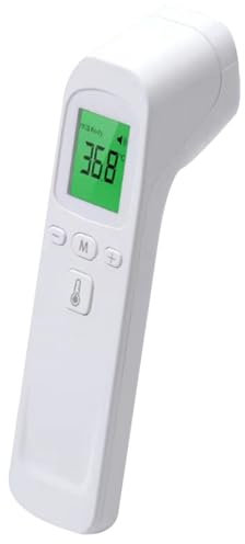 Termometro Frontale Display LCD Termometro Digitale con Lettura Istantanea Accurata con Allarme Febbre Commutabile °C/°F Termometro per Febbre No Touch per Adulti e Bambini Termometro per Febbre Tempe