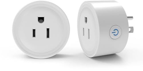 Sanofuturion WiFi Smart Plug | Compatible with Alexa & Google Home | WiFi Outlet for Remote Control & Timer and Schedule Function | No Hub Required | Safety Certified (2Pack)