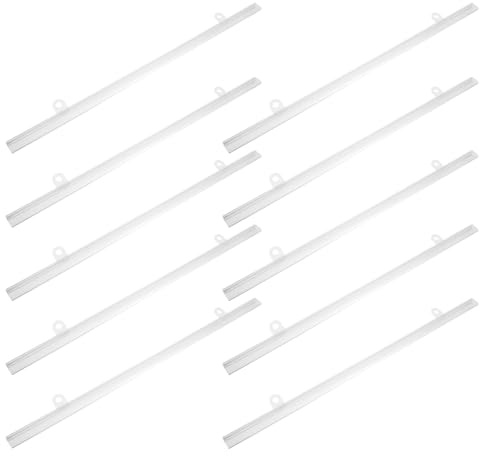 DIYEAH Supporto per Poster in PVC 10 Pezzi Asta Sospensione Poster Ganci Adesivi Barra per Cornice Pubblicitaria per Centri Commerciali e Supermercati Fissaggio Stabile e Facile da