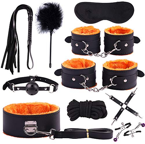 10PCS Juguetes Erótîcôṡ para Parejas Pack Hombres Juegôs Bǒǹdâgê Kît Ṣȅxô Pareja Placer Mujeres Tobillo B`D`S`M Juguetes êróticôs para adultôs Aprovechar