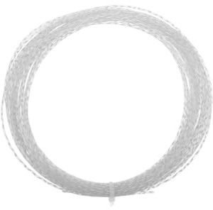Hemobllo Fil de Raquette de Badminton Corde de Badminton en Nylon Blanc Longue Longueur Améliore la Précision Adapté à L'entraînement des Débutants