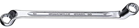 Stahlwille 41040810 Stabil 20 Double Ended Ring Spanner, 8 mm x 10 mm Opening, 180 mm Length, Pack of 10