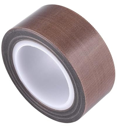 Teflon Fabric Tape, 1 Inch 30 Feet PTFE Tape for Vacuum Sealer Machine, Hand Impulse Sealers Insulation PTFE Coated Fiberglass Adhesive Tape Compatible with FoodSaver, Seal A Meal, Weston, Cabella