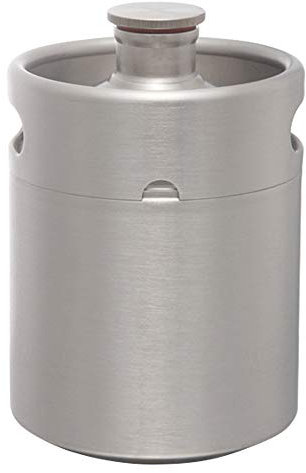 hzexun 2L Edelstahl Bierbraukegs & Kegging Home Brew Bierfass für Bier, Wasser, Soda, Wein, Kaffee