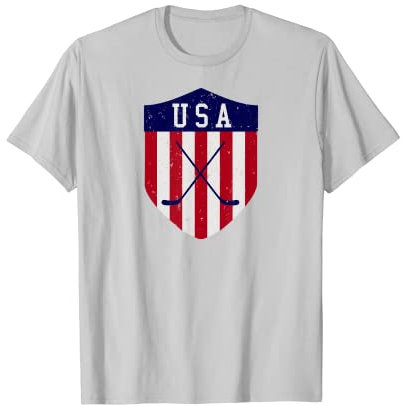 Weinlese USA Eissport T-Shirt
