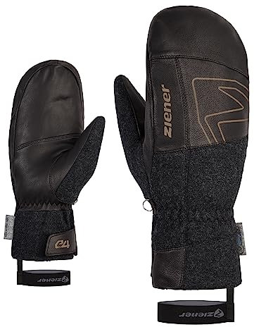 Ziener Herren GANGHOFERO Ski-Fäustling/Wintersport | extra warm PFC frei Wolle, black, 7