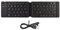 ANCLLO Wireless Mini Keyboard Faltbare Tastatur Bluetooth Ultra Slim Wiederaufladbar Kompatibel mit iOS Android Windows Smartphone Tablet Laptop
