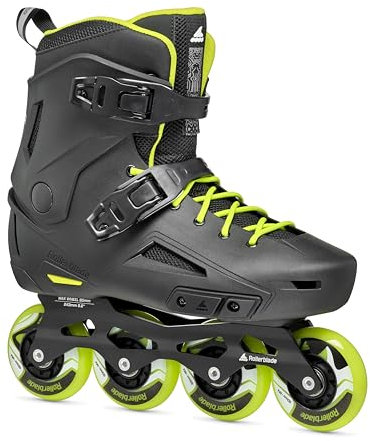 Rollerblade Lightning Herren Urban Inline Skate, Black and Lime