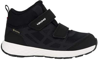 Viking Unisex barn Veme Reflex Mid GTX 2 V promenadskor, Svartvit, 27 EU