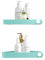 Sotfamily Duschablage ohne Bohren Ecke, 2 Stück Duschregal Badregal ohne Bohren mit Klebepad, Rostfreier Kunststoff Shampoo Halterung für Dusche für Badezimmer, Türkis