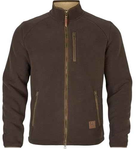 Harkila Sandhem Sherpa Fleece Jacket in Demitasse Brown