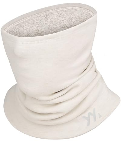 YANIKY Bufanda tubular para mujer y hombre, cálida y transpirable, calentador de cuello suave, pañuelo multifunción, bufanda elástica, Roca blanca, Talla única