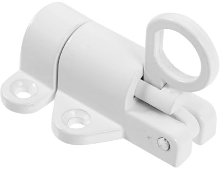 Mikikit Cerrojo de Aleación de Aluminio Resistente para Puertas Interiores y Ventanas Correderas Diseño Sólido y Fácil Instalación Pestillo Automático para Seguridad Adicional Baños y